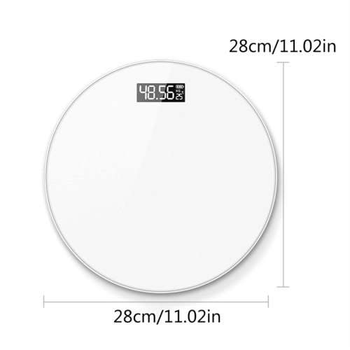 Round Tempered Glass LED Digital Weight Scale Electronic Scale Bath Scale