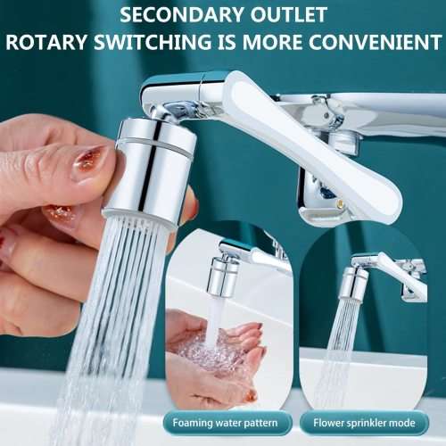 Household Sink Universal Faucet 1080° Anti Splash Spout Bathroom Washing Face