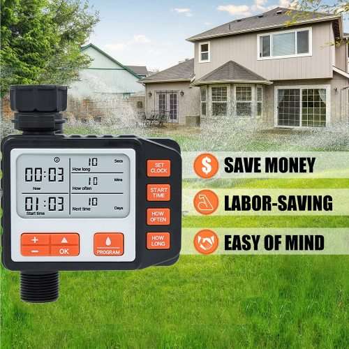 Sprinkler Timer - Watering Timer for Garden Hoses, LED Digital Programmable Irrigation