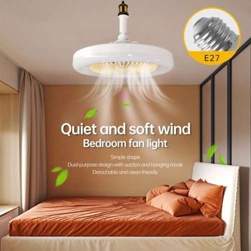 360° Rotation LED Ceiling Light with Fan 6500K