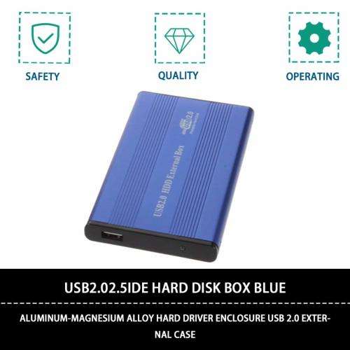HDD Enclosure USB 2.0 2.5 Inch Laptop IDE Aluminum Magnesium Alloy