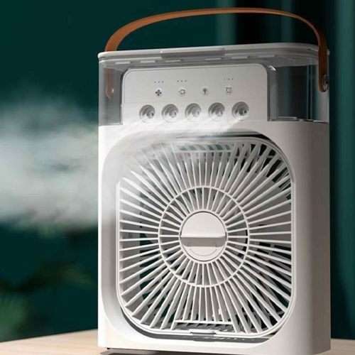Air Conditioner Fan Plastic Misting Humidifier Fan Rechargeable Desktop Air