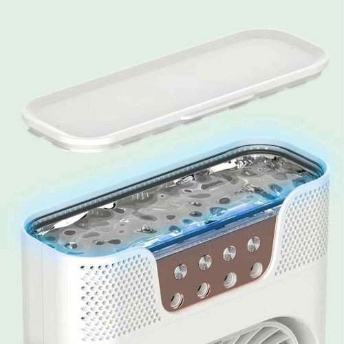 Air Conditioner Fan Plastic Misting Humidifier Fan Rechargeable Desktop Air