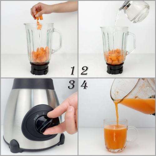 All-in-1 Blender Juicer Y66 5-Speed Stainless Steel Can Electric Food Blender
