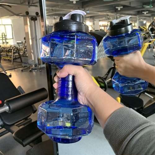 Dumbbell Set Gym Running Water Dumbbell Sports Water Bottle Large Capacity