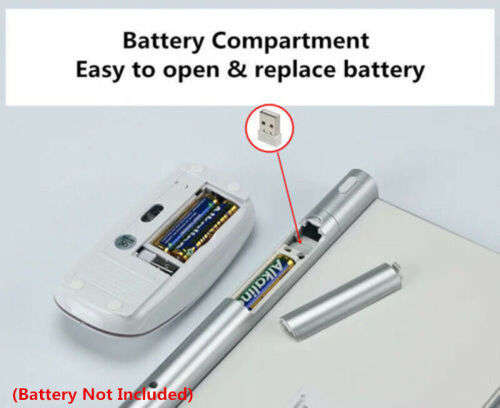 Ultra-thin Wireless 2.4GHz Keyboard + Mouse Set For ApplePC Windows 7/10 /XP