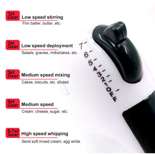 Hand mixer 7 speed household bread dough kneading mixer food mixer with bowl