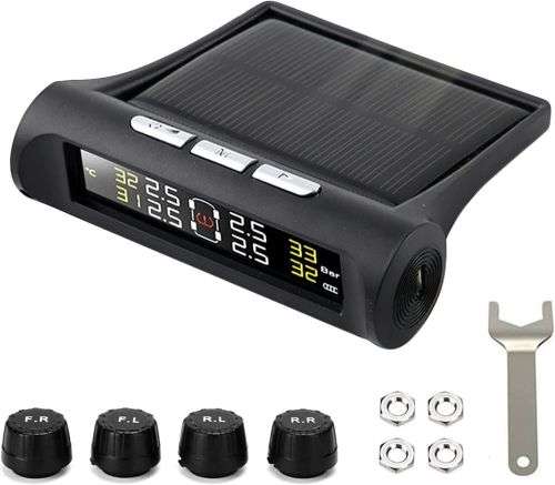 Tire Pressure Monitoring System External Solar 4Sensor RNM-TPMS-100-LBD