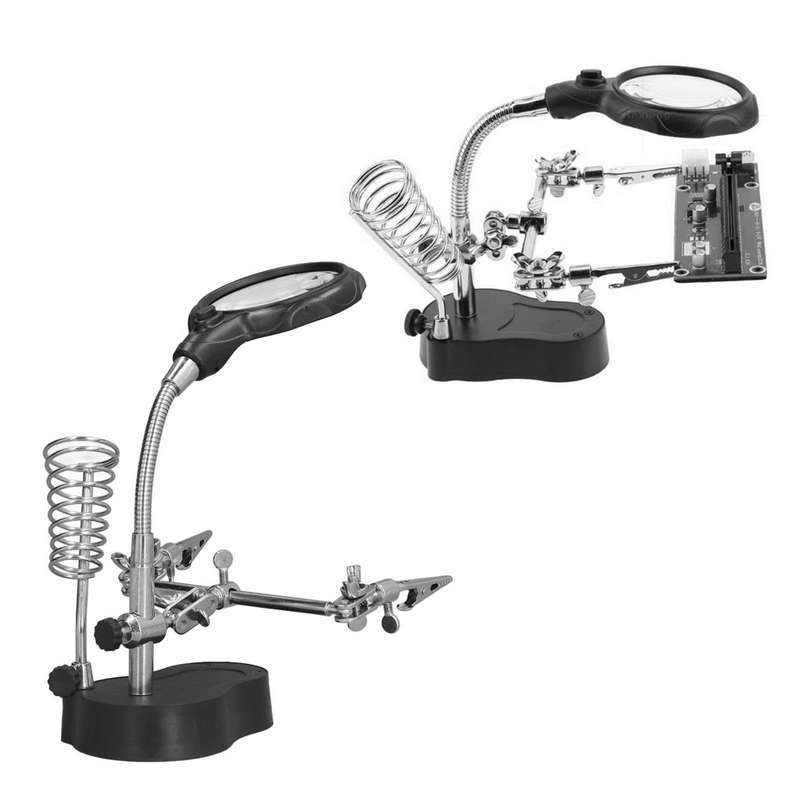 Magnifying Glass LED Light With Soldering Stand