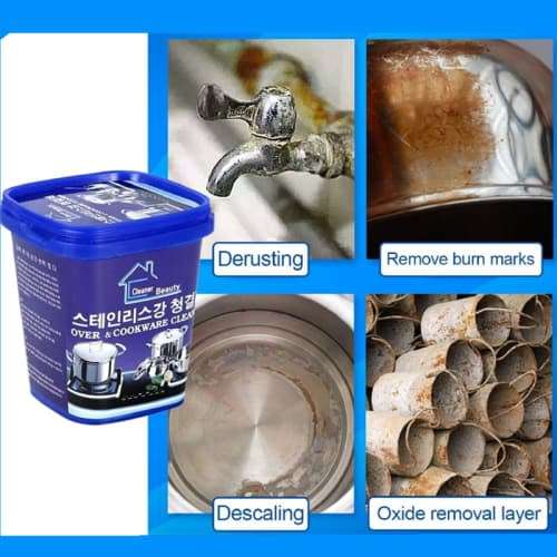 Cookware Stainless Steel Cleaning Cream Cleaner Washing Pot Scale Paste Household And Stains Kitchen