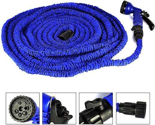 Expandable Magic Hose Flexible Water Pipe Garden DIY Spray Gun 15m 50ft
