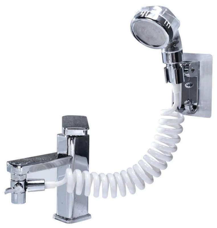 Faucet extension shower set, external shampooer, basin faucet, handheld rain shower.