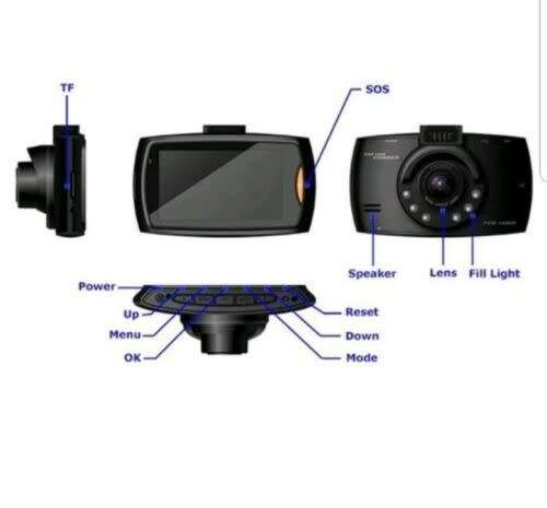 1080p Lcd Car Camera Dash Cam Crash Dvr Night Vision Motion Dectection