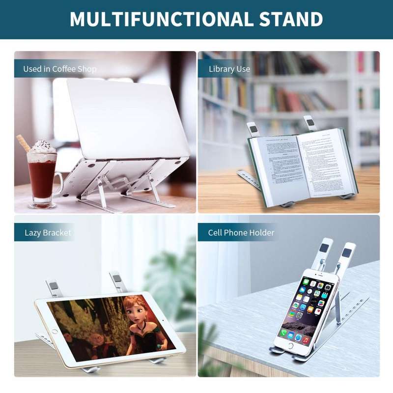 Aluminum Laptop Stand, Portable Adjustable Computer Stand