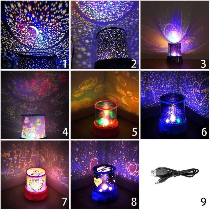 Bedroom Decor Projector Lamp Night Lights Star Projector LED Galaxy Light