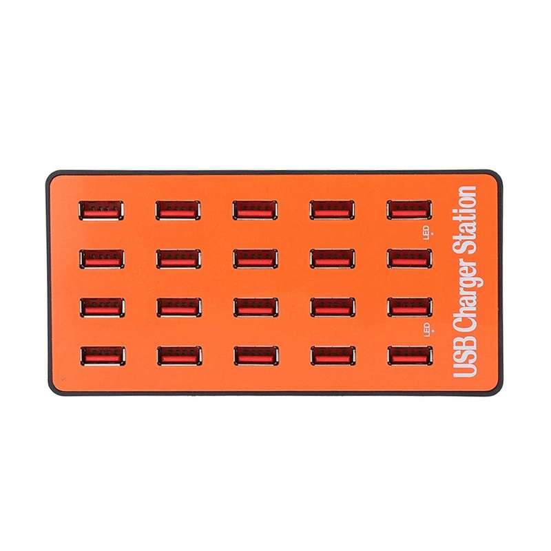 USB Hub, 18A/5V 20 Port USB Hub Splitter Portable Universal USB Smart Charging Station with Power Ad
