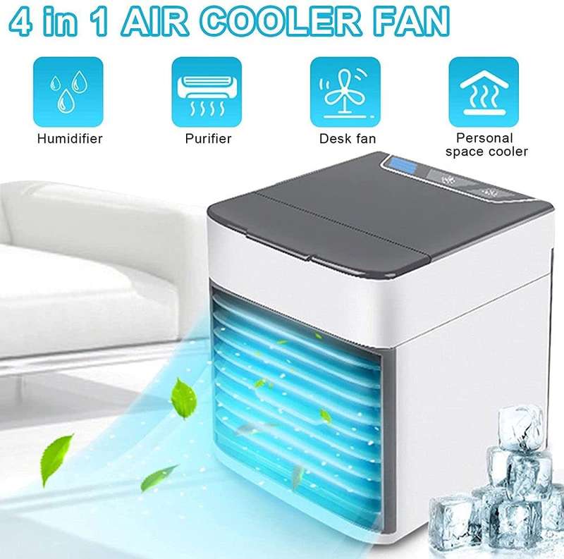 Portable Air Conditioner Fan Cooler, Ultra Quiet Clean Water Air Conditioning Unit