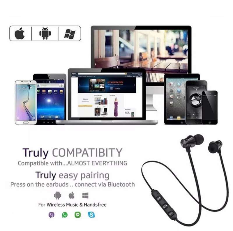 Waterproof Neckband In-Ear Sport Magnetic Wireless Earphone