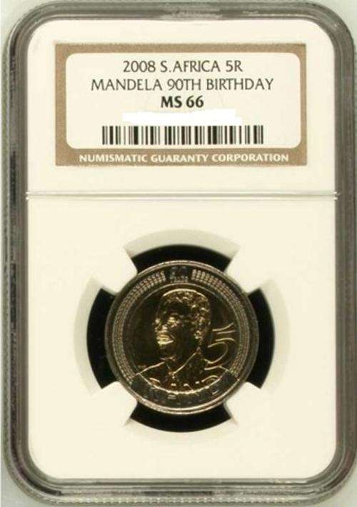 MS66 2008 Nelson Mandela NGC Graded Coins