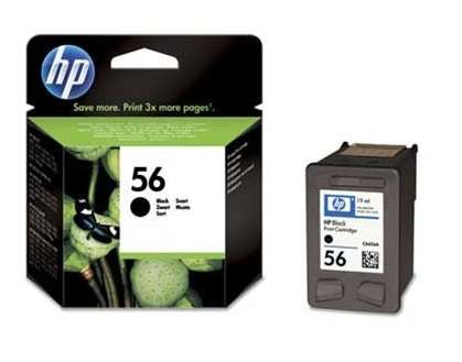 HP No. 56 Black Print Cartridge (19ml)