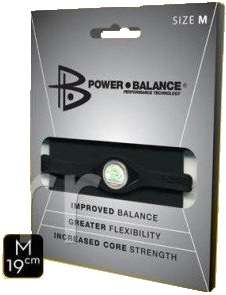 POWER BALANCE band "FREE SHIPPING" Black White Lettering Medium