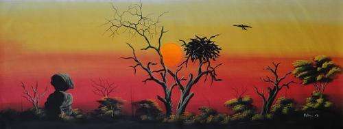 Mateyu - African Sunset (125cm x 45cm)