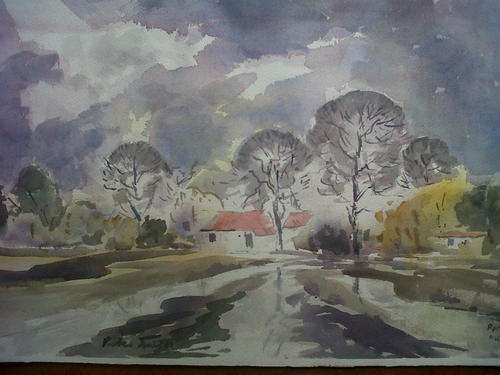 PETER SMIT WATERCOLOUR  ON PAPER