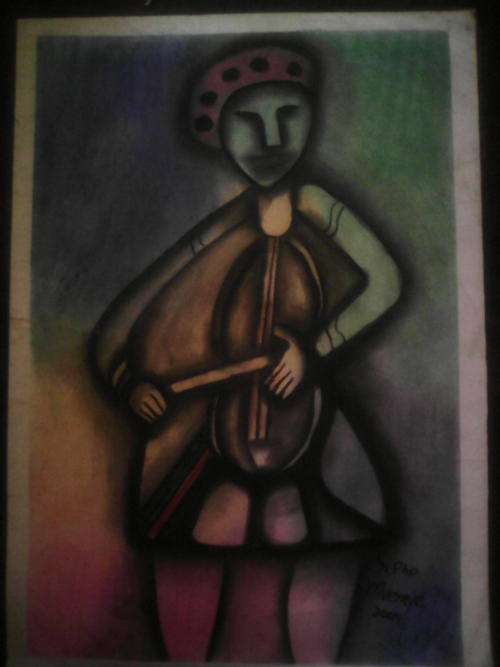 Another amazing painting by our well known artist Sipho Mvemve