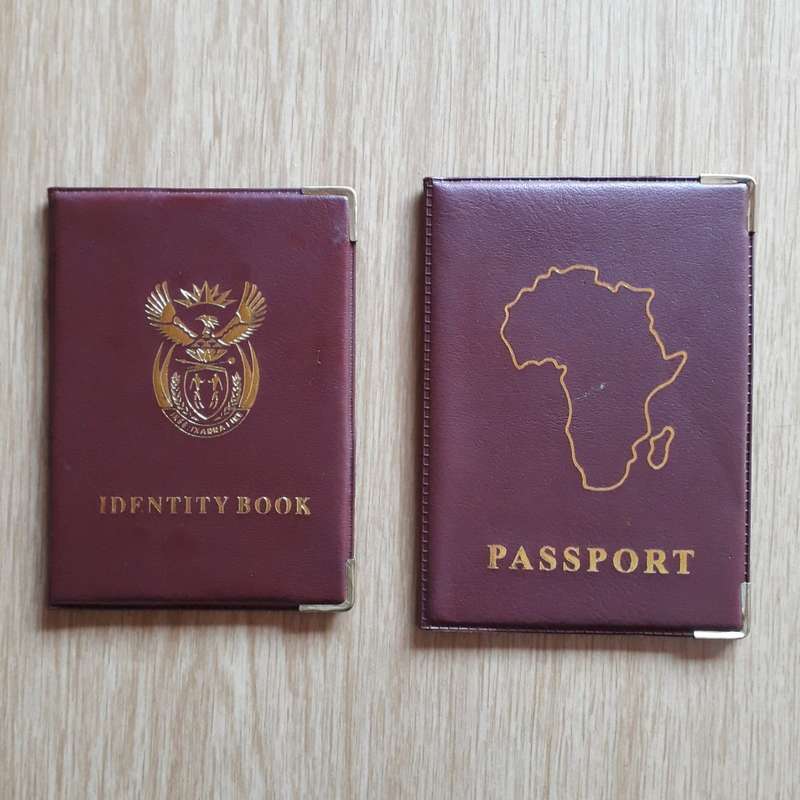 Old South African ID & Passport booklet covers