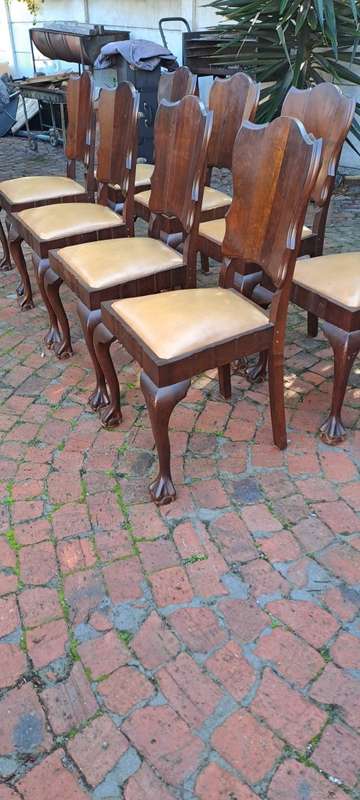 Imbuia Ball and Claw Dining Chairs