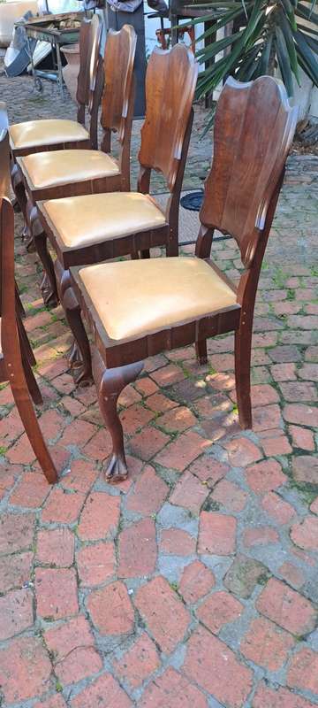 Imbuia Ball and Claw Dining Chairs