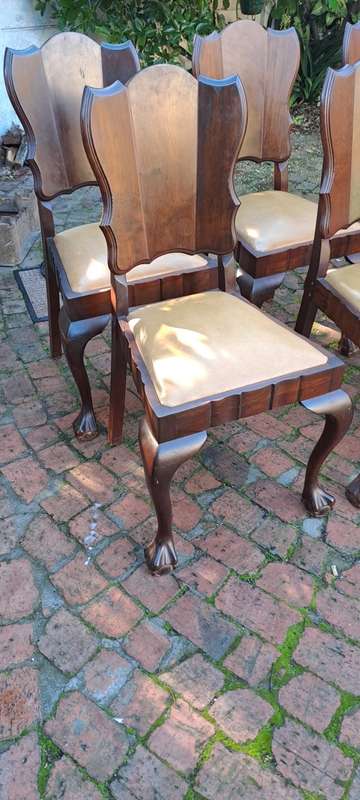 Imbuia Ball and Claw Dining Chairs