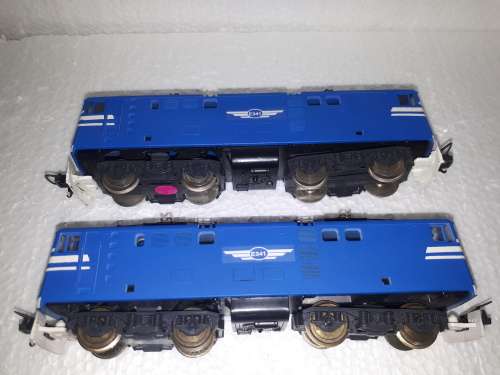 Customised Lima E5 loco and dummy - Blue train E341