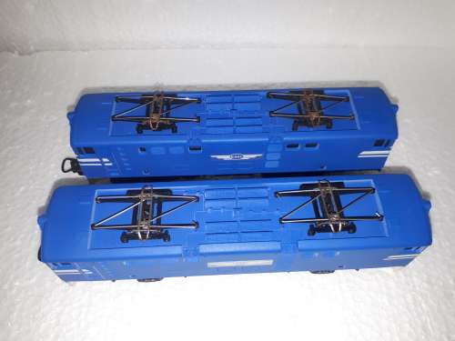 Customised Lima E5 loco and dummy - Blue train E341