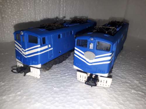 Customised Lima E5 loco and dummy - Blue train E341