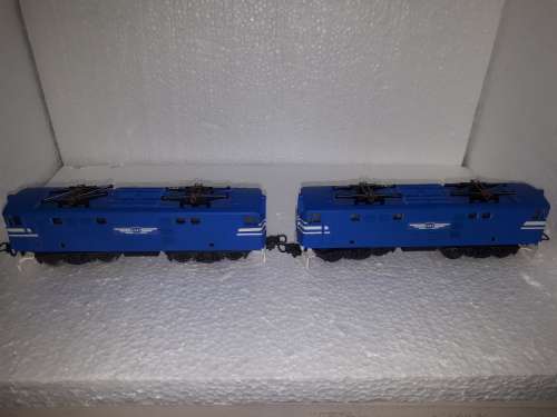 Customised Lima E5 loco and dummy - Blue train E341