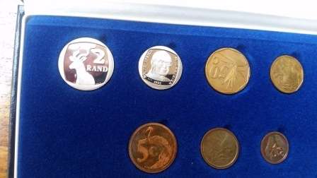 1990 Short Proof Set with beautifully toned copper and brass pieces
