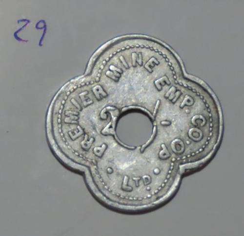 Premier Mine 2/- token (MB1740D)