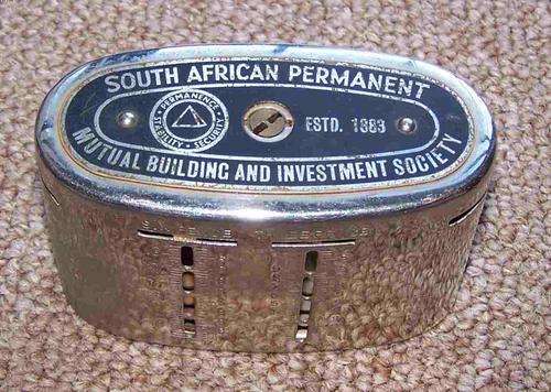 Old SA Permanent Mutual Building and Investment Society Money Box
