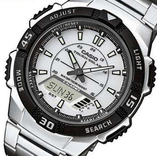 Brand New Casio Solar Powered Chronograph 100M WR Watch ** Never needs a battery **