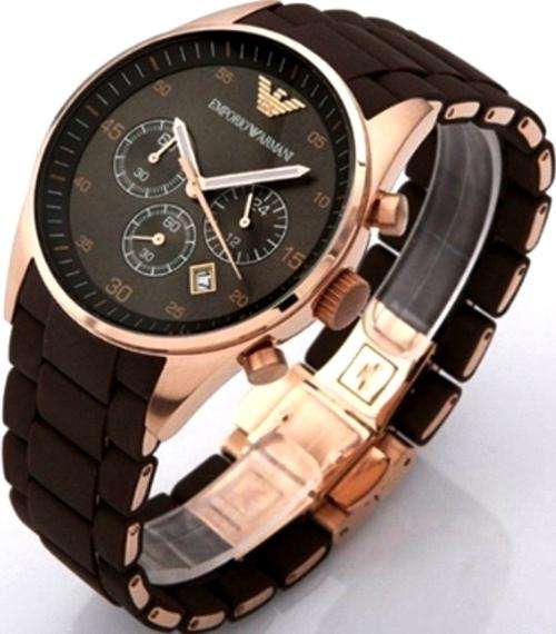 Brand New Ladies Emporio Armani Rose Gold & Brown Sportivo Watch AR5891 ** R5299.00 ** In-Stock **