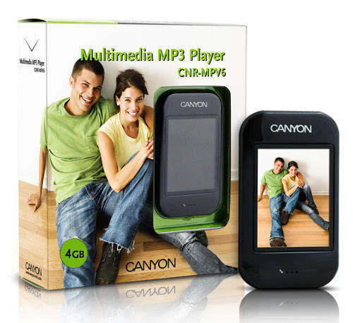 Canyon 8GB (MP4/ MP3/ FM Radio/ Voice Recorder) Player ** Brand New & Sealed **
