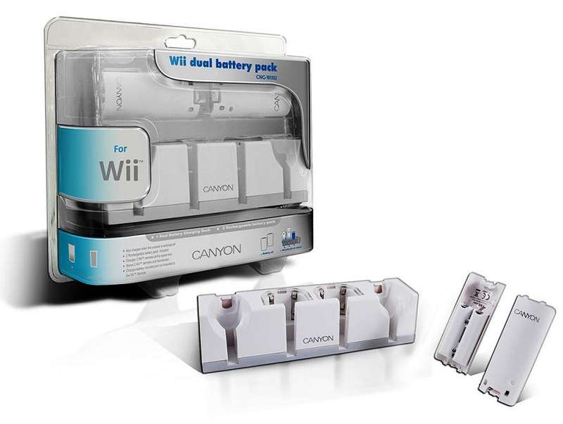 Wii Dual Charging Station + 2 Rechargeable Battery Packs ** Brand New & Sealed **