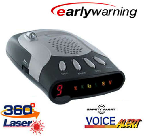 EarlyWarning All Bands Radar and Laser Detector ** Brand New **