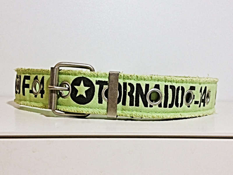 Vintage Tornado F-14 Canvas Adjustable Belt