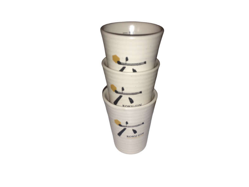 3 x Roku Gin Japanese Shot Glasses (5cl)