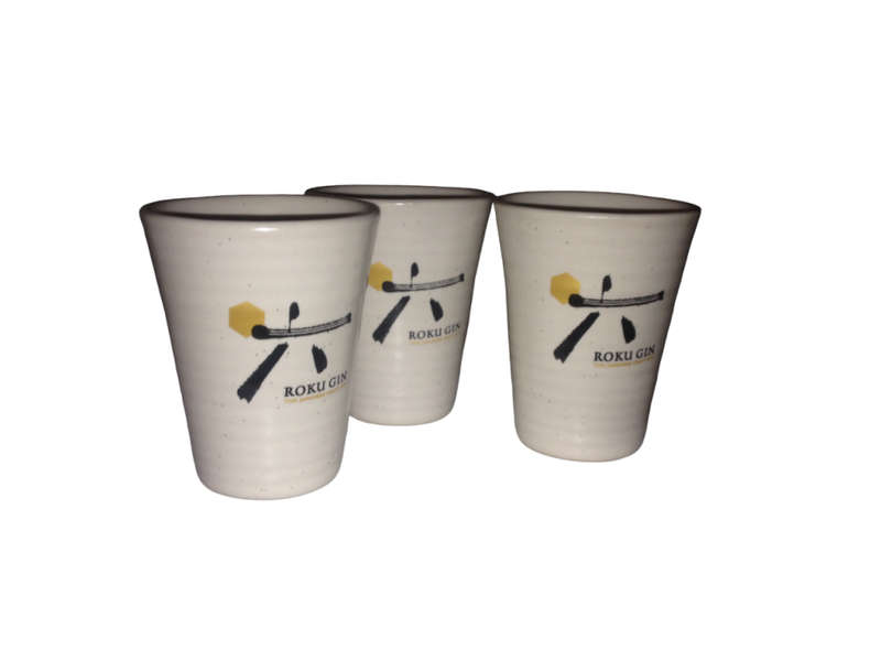 3 x Roku Gin Japanese Shot Glasses (5cl)
