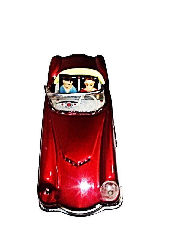 Classic Red Vintage Voiture Racing Car
