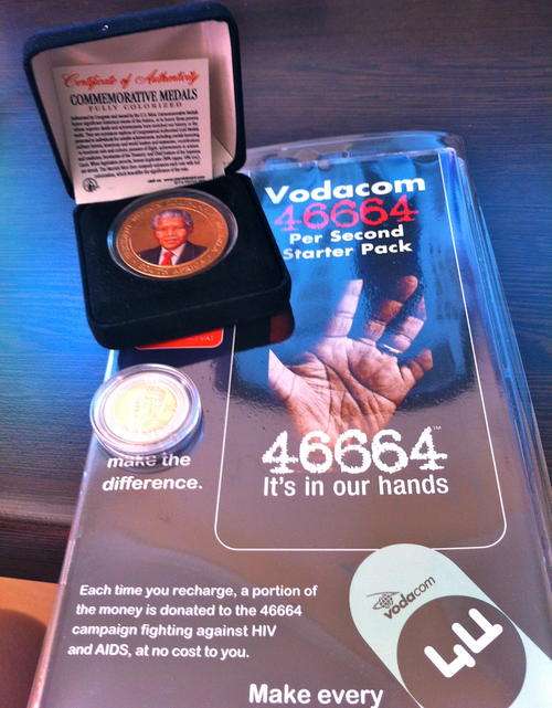 Commemorative Mandela medal combo