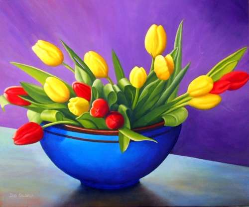 Technicolour Tulips